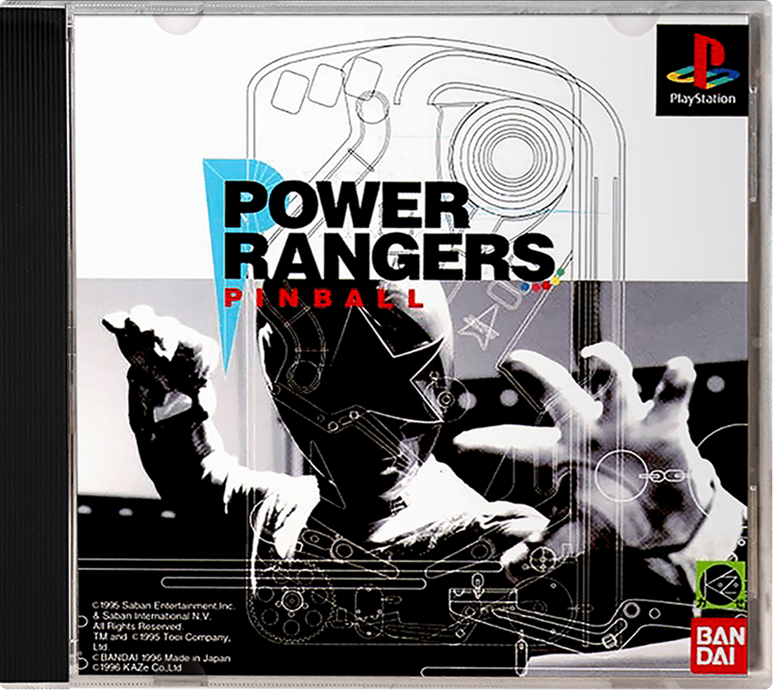 Power Rangers Pinball box art for Playstation